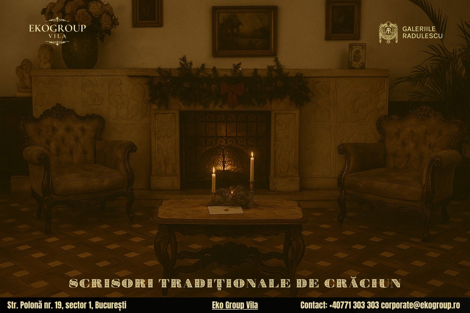 Scrisoare de Crăciun în epoca interbelică: o călătorie în magia Crăciunului anilor ’30 la Eko Group Vila